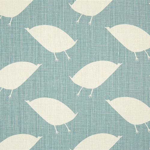 Bird Hop - Oilcloth - Smoke