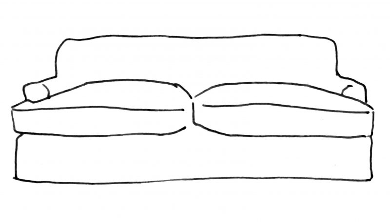 Bibury sofa drawing