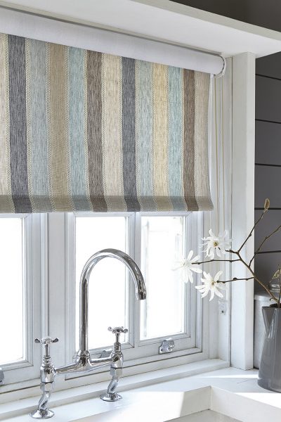 beach hut style roller blind