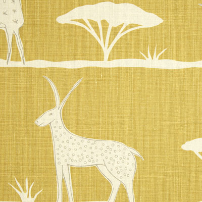 Wild and Free - Saffron, Dormouse Fabric