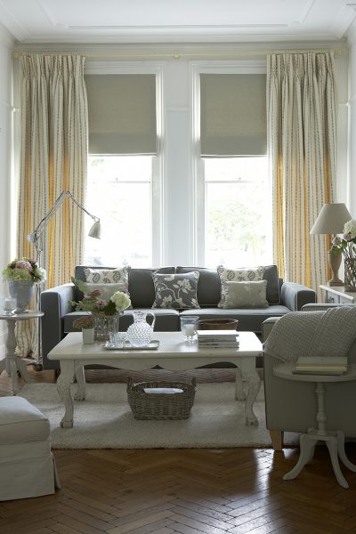luxury made to measure curtains in lounge