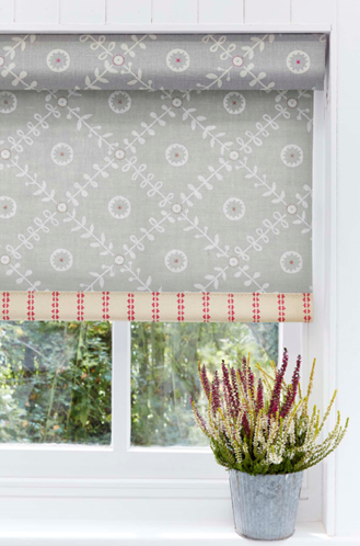 grey roller blind