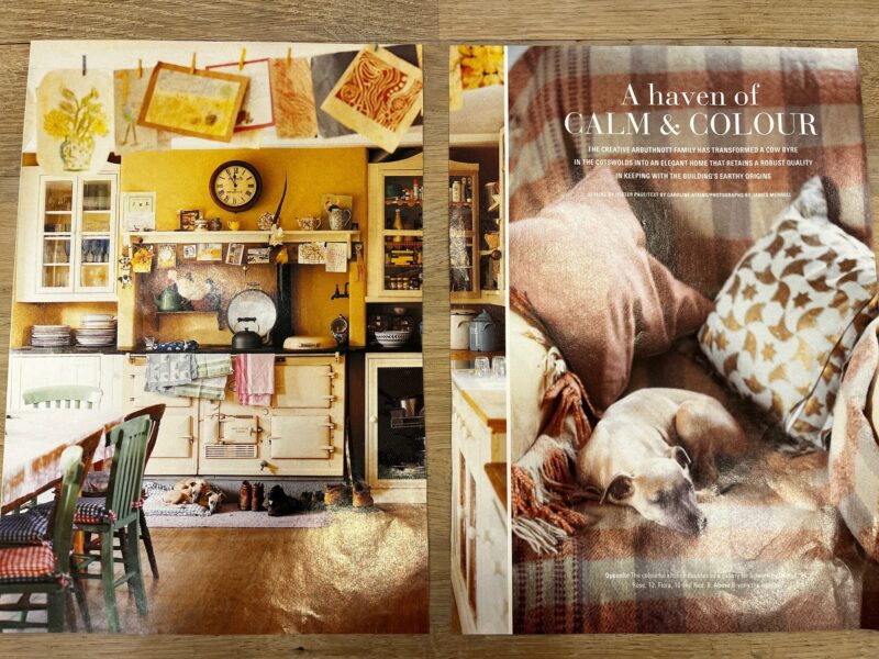 Country Living Magazine 2000 spread on Vanessa Arbuthnott Fabrics