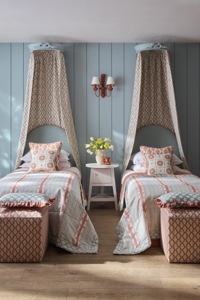 Vanessa's new colourways in bedroom