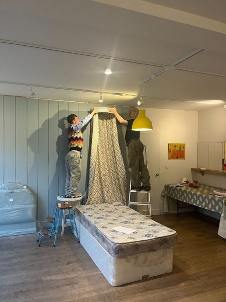 Set building at The Bothy