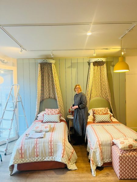 Vanessa on set at The Bothy