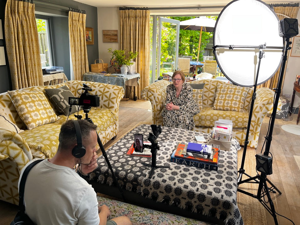 Behind the scenes on Homeworthy shoot
