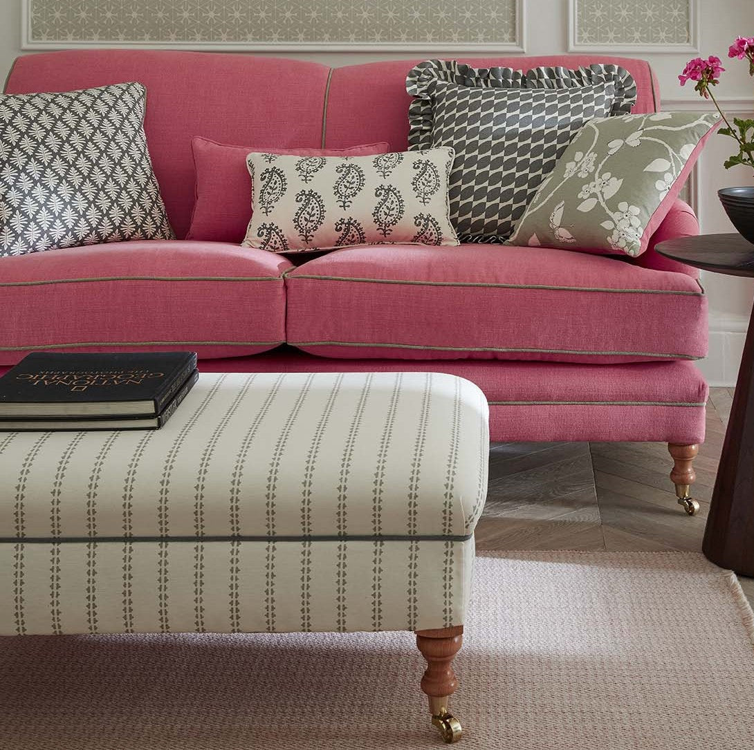 Sofa and footstool