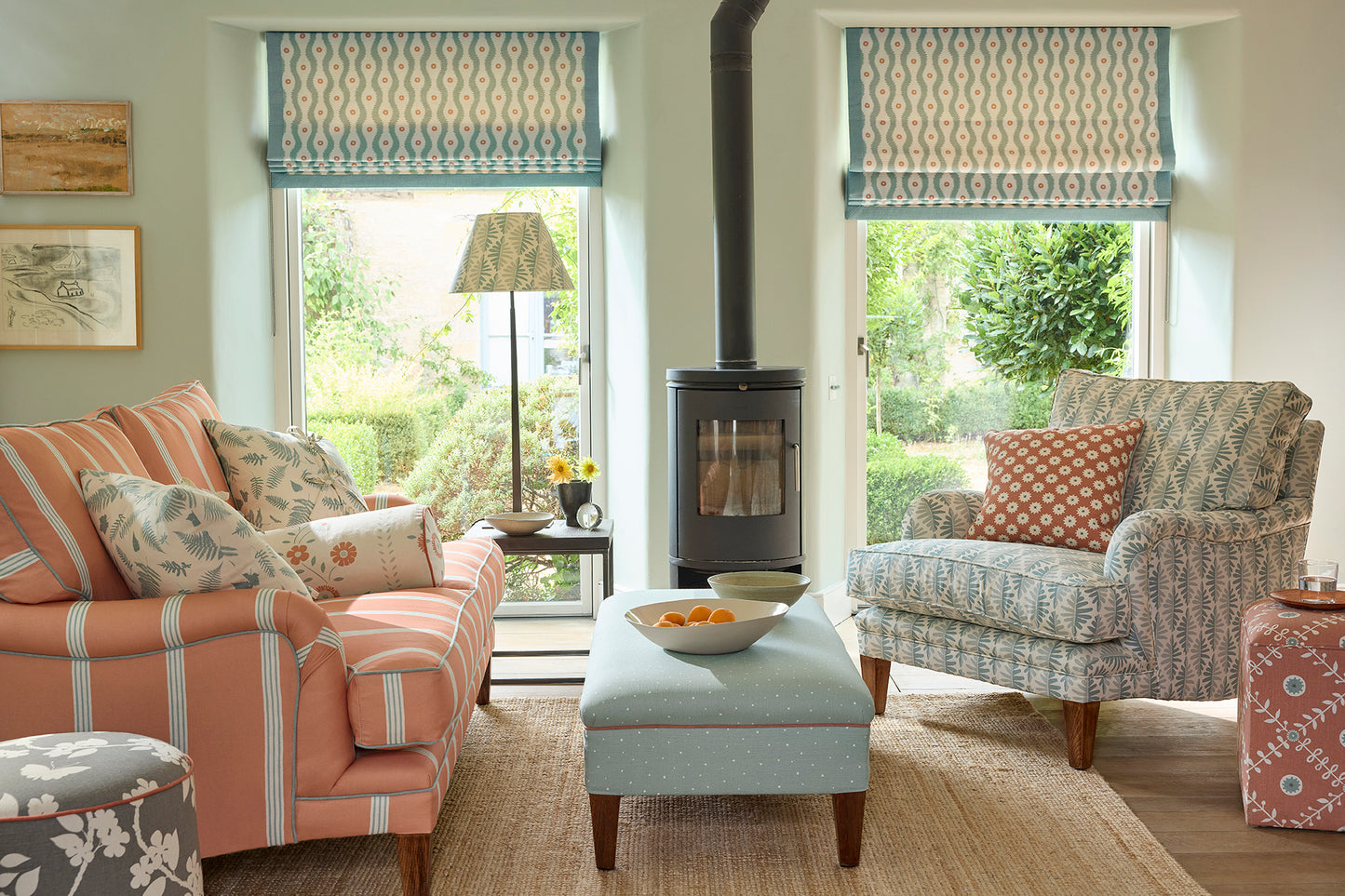 Field & Furrow - Soft Peach, Smoke