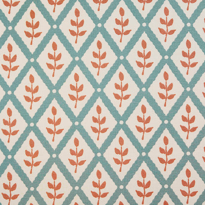 Lattice Leaf - Smoke, Peach