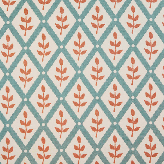 Lattice Leaf - Smoke, Peach