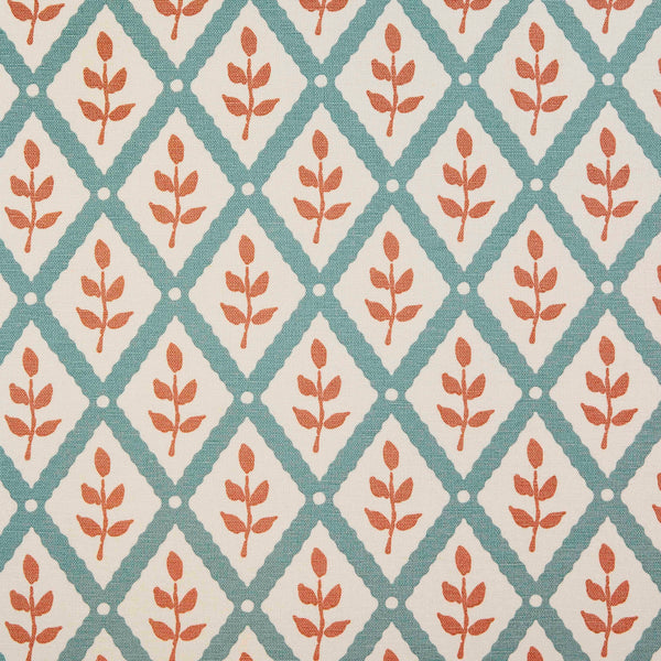 Lattice Leaf - Smoke, Peach