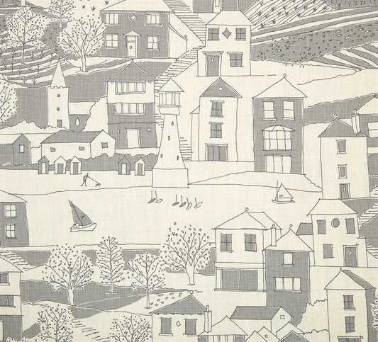 By the Sea - Scree, Charcoal  - By the Metre