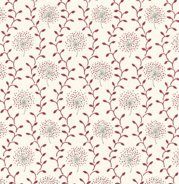 Dandelion Trellis - Cranberry, Stone