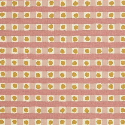 Dotty Check - Lily Pink, Soft Raspberry, Ochre