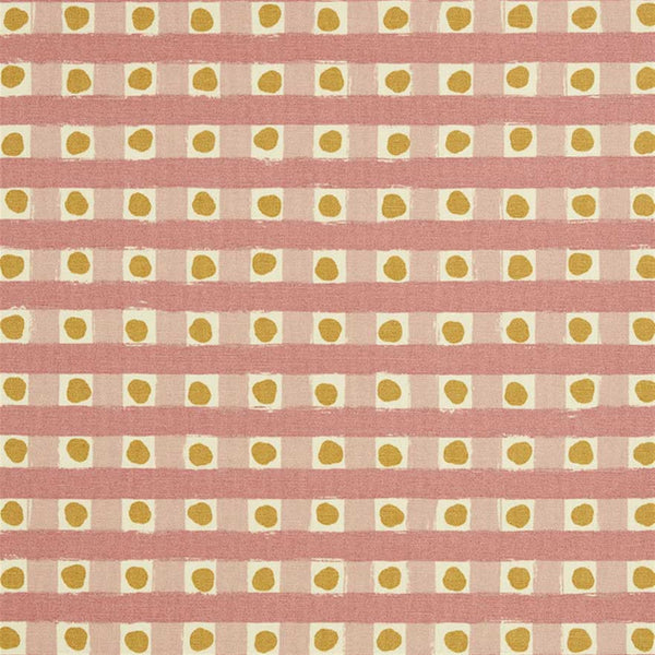 Dotty Check - Lily Pink, Soft Raspberry, Ochre