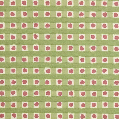 Dotty Check - Soft Moss, Moss, Soft Raspberry