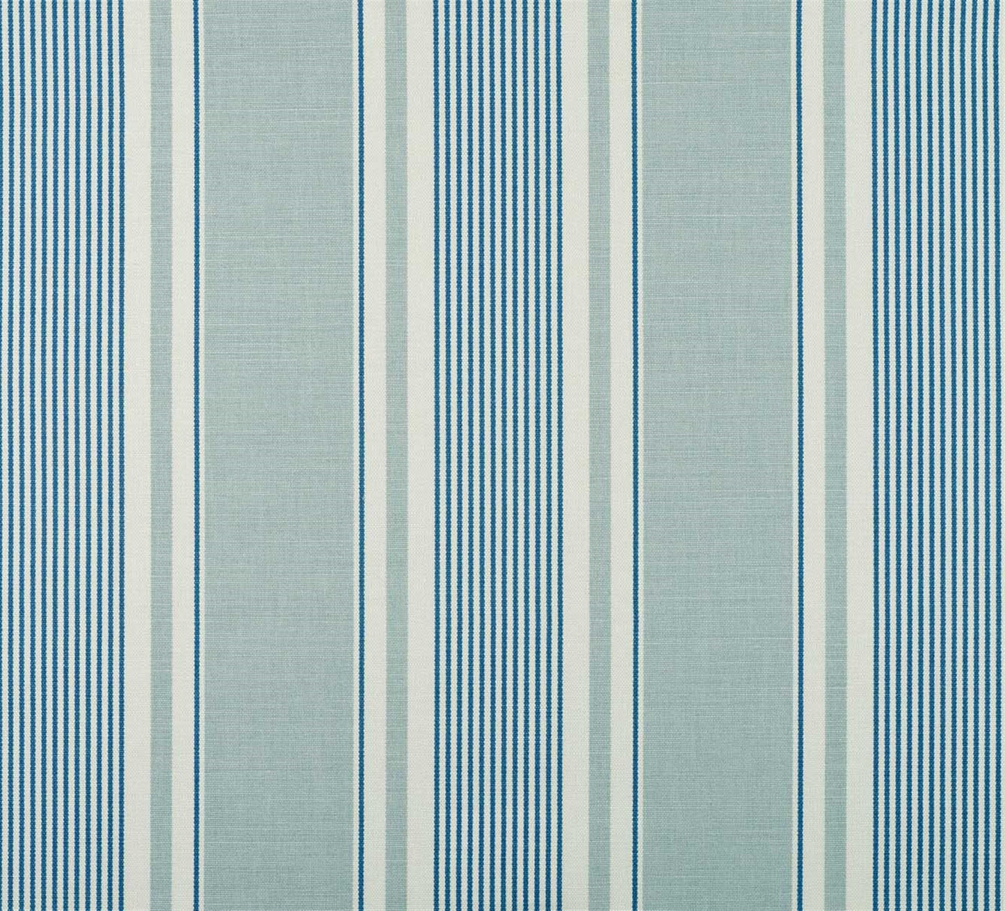 French Ticking - Duck Egg, Denim