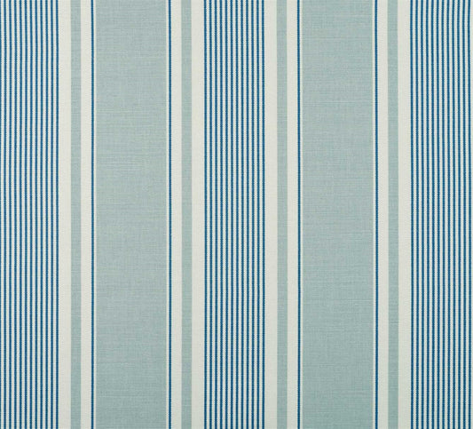 French Ticking - Duck Egg, Denim