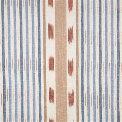 Lapland Stripe - Cornflower, Terracotta, Damask