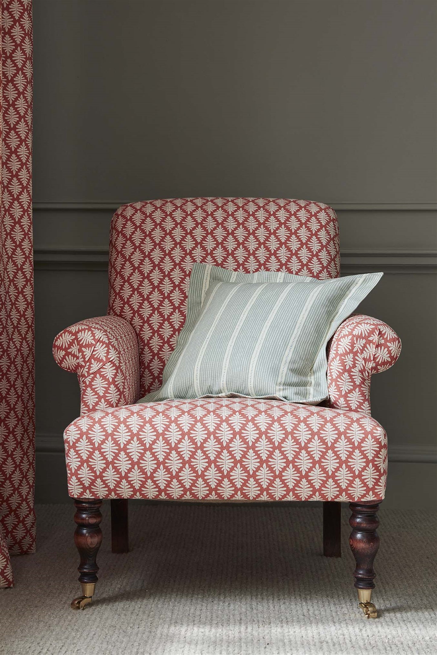 Stripe and Dash - Duck Egg, Cornflower