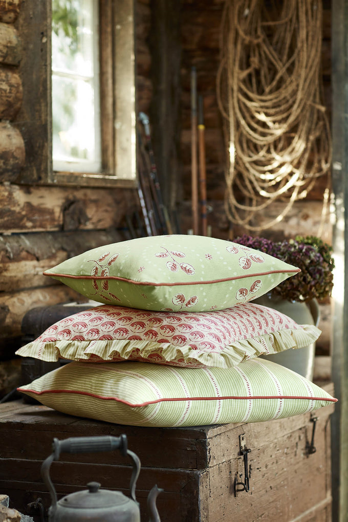 Down to Earth - Apple Green, Raspberry