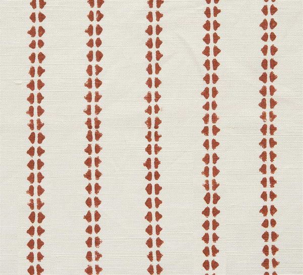 Simple Ticking Detail - Terracotta