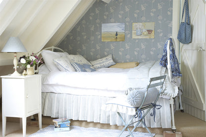 Cow Parsley - Wallpaper - Duck Egg, Cornflower