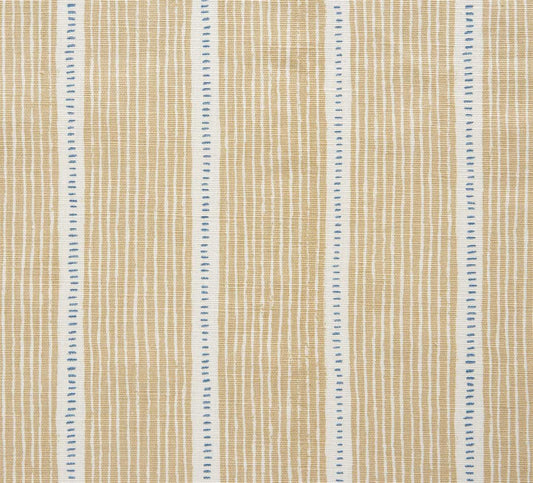 Stripe and Dash - Sand, Cornflower