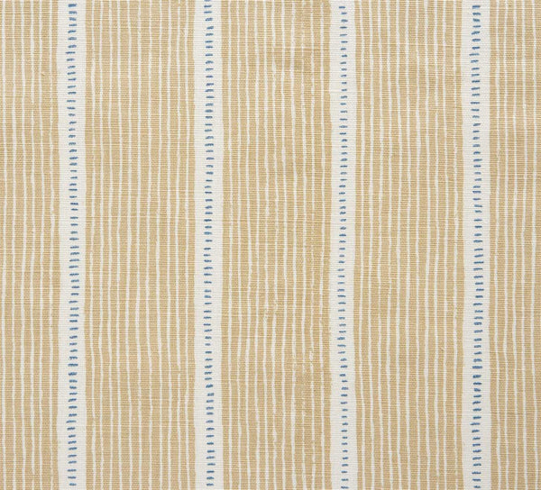 Stripe and Dash - Sand, Cornflower