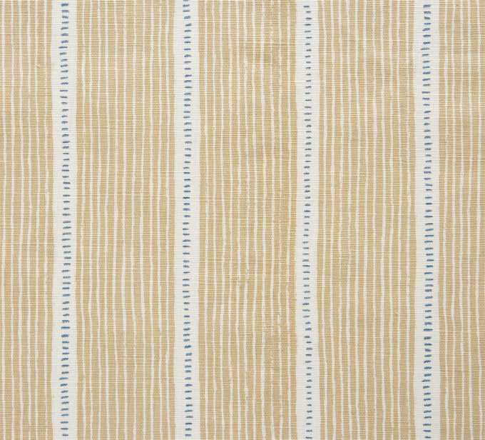 Stripe and Dash - Sand, Cornflower