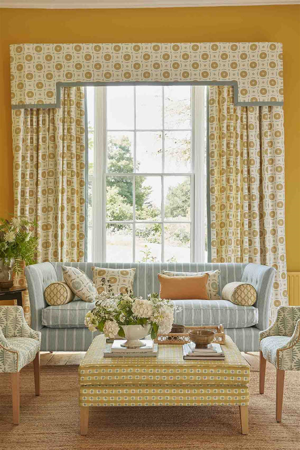 Bespoke Curtain Pelmet - Berries and Leaves - Was £700, NOW £400