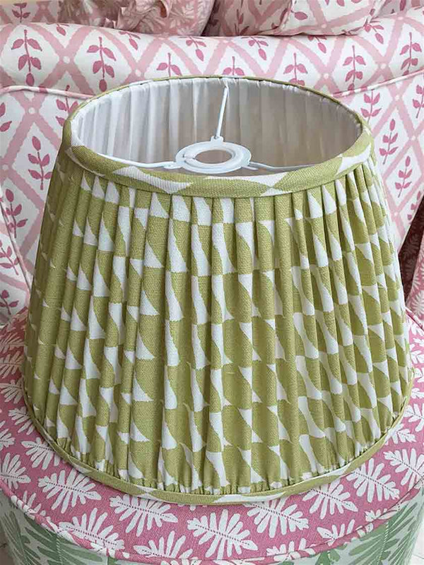 Sepals and Petals - Light Kale - pleated, for lamp base