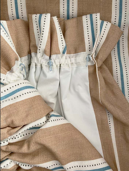 Pair of Curtains - Stockholm Stripe - Was £960, NOW £650