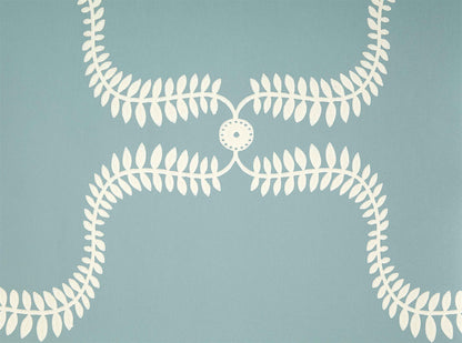 Up the Garden Path - Wall Covering - Teal
