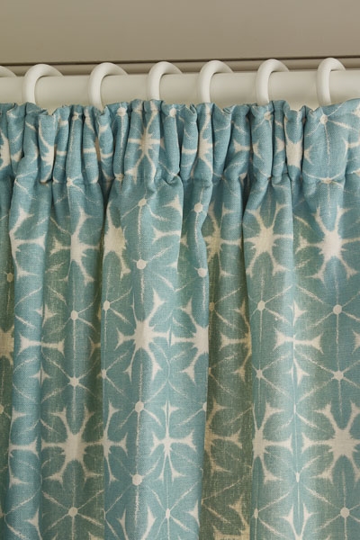 pencil pleat curtains on rail