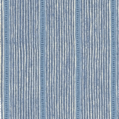 Stripe and Dash  - Cornflower, Forget-me-not, Denim