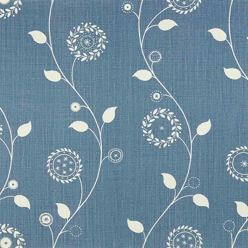 Gypsy Garland Cornflower Designer Fabric, Curtain and Upholstery Material -  Vanessa Arbuthnott