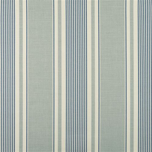 French Ticking - Duck Egg, Denim