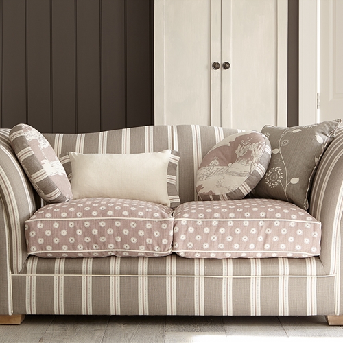 Abat-jour Drum Vanessa Arbuthnott Pretty Maids 14 Pouces - Calcaire & Hiver - Style Champêtre Chic