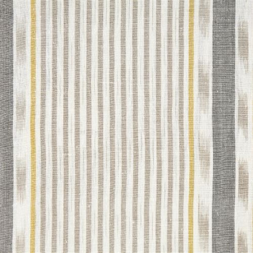 Lapland Stripe - Dove, Saffron, Charcoal