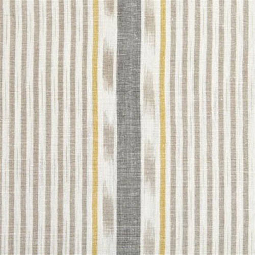 Lapland Stripe - Dove, Saffron, Charcoal