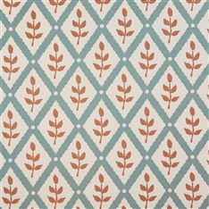 Lattice Leaf - Smoke, Peach