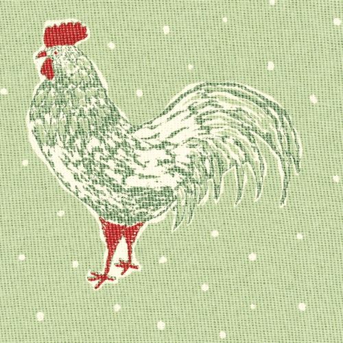 Cockerel & Spot - Apple Green, Field Green, Raspberry