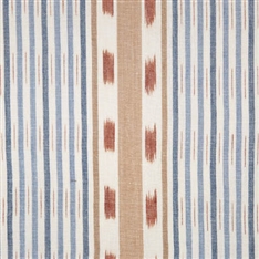 Lapland Stripe - Cornflower, Terracotta, Damask