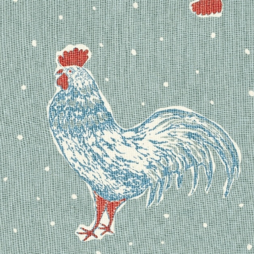 Cockerel and Spot - Duck Egg, Sky Blue, Raspberry