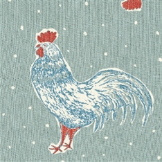 Cockerel and Spot - Duck Egg, Sky Blue, Raspberry