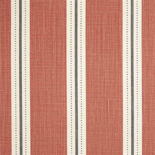 Stockholm Stripe - Terracotta, Charcoal, Winter 