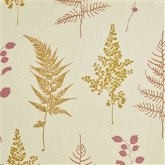 Fine Foliage - Day Lily, Ochre, Soft Raspberry, Soft Peach