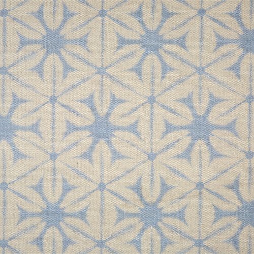Shibori - Light Duck Egg, Forget-me-not